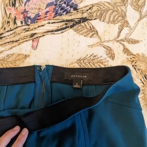 Teal Stretchy Pencil Skirt